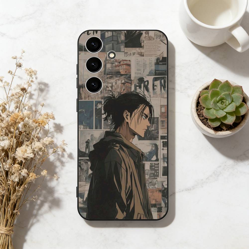 W-Wings of Freedom AOT Phone Case For Samsung Galaxy A73,A72,A71,A70,A53,A52,A51,Others Soft Black Cover