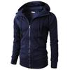 Ny Herre Sports Fitness Hverdags Jacquard Genser Fleece Cardigan Hettejakke