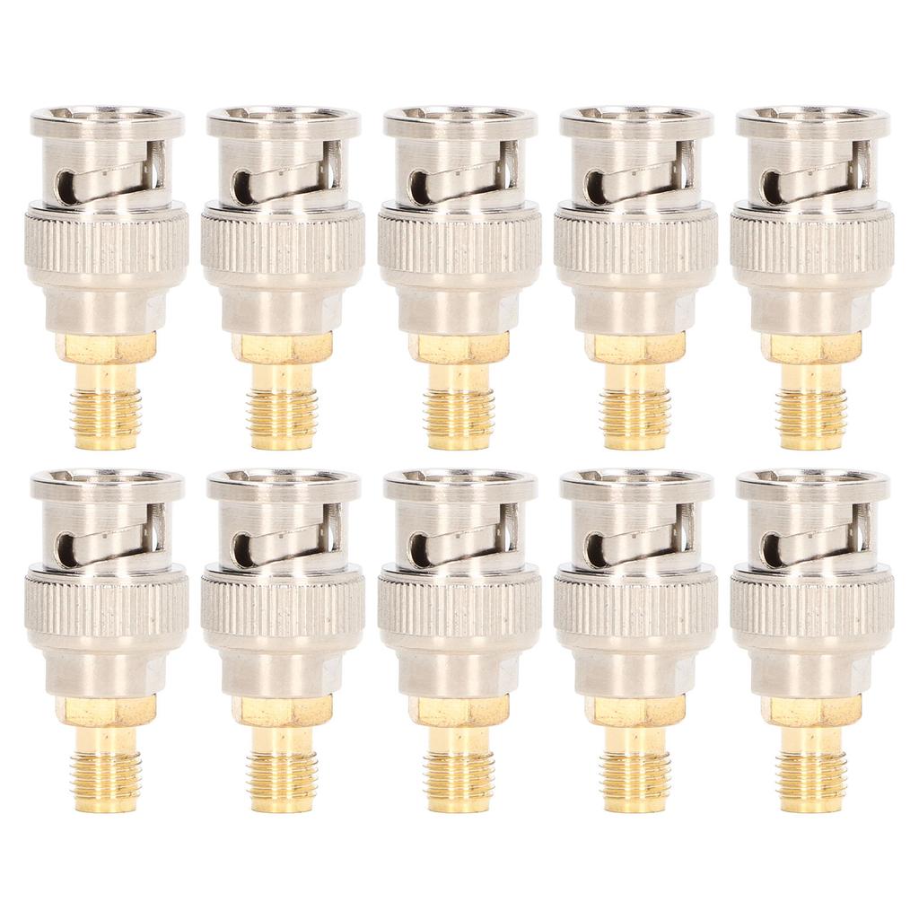 10Pcs RF Coaxial Adapter Cable Connector SMA Female To BNC Male Instrument Conversion Kit