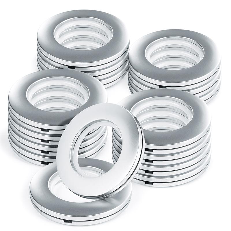 16 szt. Plastikowe Akcesoria do Zasłon Topowych na Karnisz Rzymski Dekoracja Domu Plastikowe Oczka do Okien Zestaw Oczkowy Oczko do Szycia