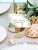 10-50pcs Mini Place Card Holder Wedding Table Number Holders Table Card Holders Party Heart Shaped Table Sign Photo Holder