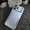 Applicable iPhone 17Promax mobile phone case Apple 16 metal matte 15PRO contrasting color anti-drop protective case