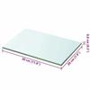 VidaXL Panneaux d'étagère 2 pcs Verre Transparent 30 x 20 cm