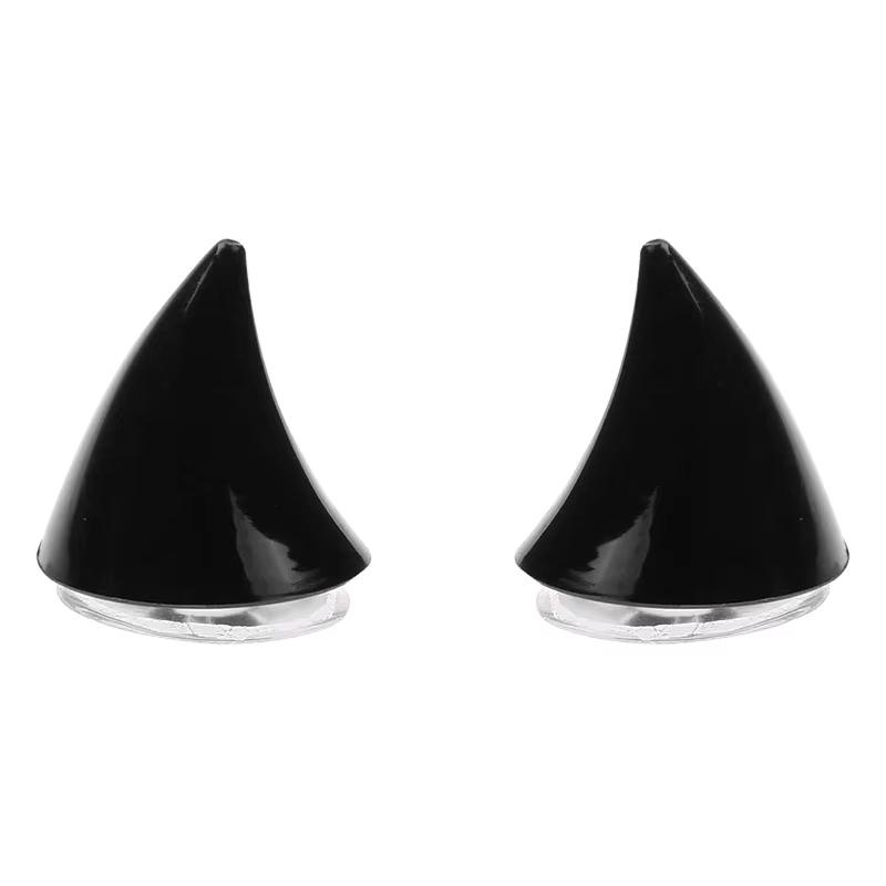 

Motorcycle Electric Vehicle Helmet Suction Cup Decoration Unisex Devil Horns Carriage Accessory Demon Horns Headlight Decoration