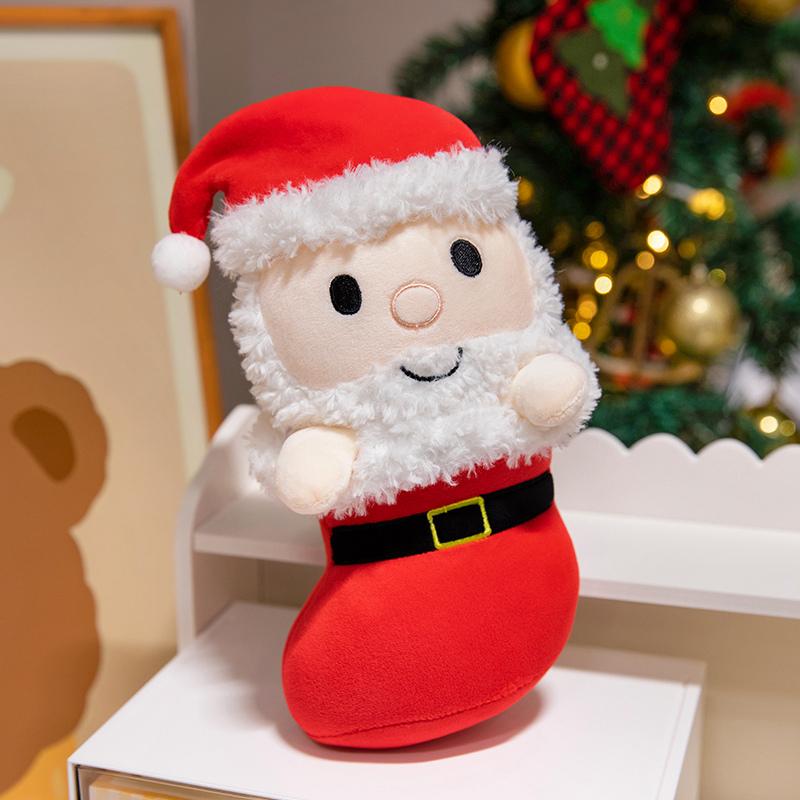 Christmas Plush Doll Cartoon Penguin Xmas Tree Santa Claus Elf Ornaments Kids Favors Gifts Merry Christmas Decors Happy New Year