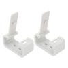 2PCS RV Curtains Clips High Hardness White Side Curtain Hold Down Holdback Retainer for Campers Buses