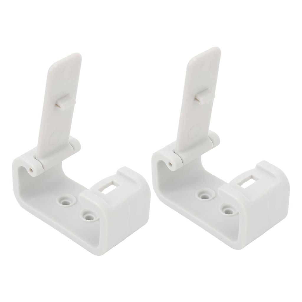 2PCS RV Curtains Clips High Hardness White Side Curtain Hold Down Holdback Retainer for Campers Buses