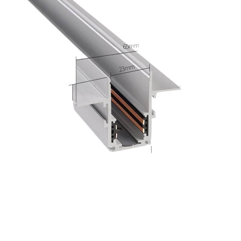 Pure White Recessed & Surface Mounted Magnetic Track Light - LED, No False Ceiling Needed