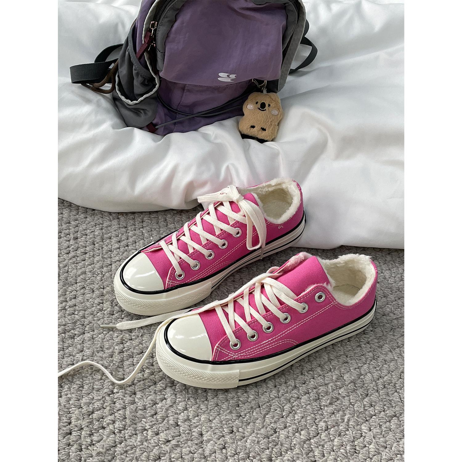 

Cotton shoes female versatile student velvet black high-top canvas shoes 88 44