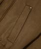 Trillion Suede Rivet Blouson Zip-Up Jacket (Brown)
