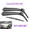 Front and Rear Wiper Blades for Suzuki Swift Hatchback (2004-2010)