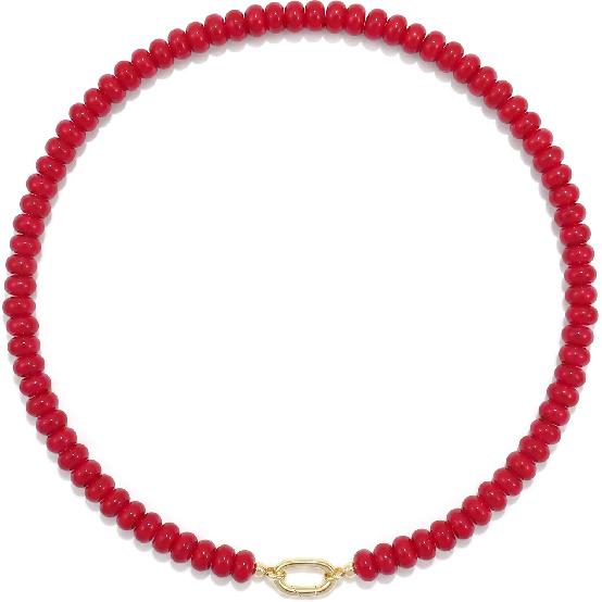 Beaded Gemstone Necklaces for Women Bohemian Colored Choker Natural Stone Bead Summer Beach Handmade Jewelry Necklace