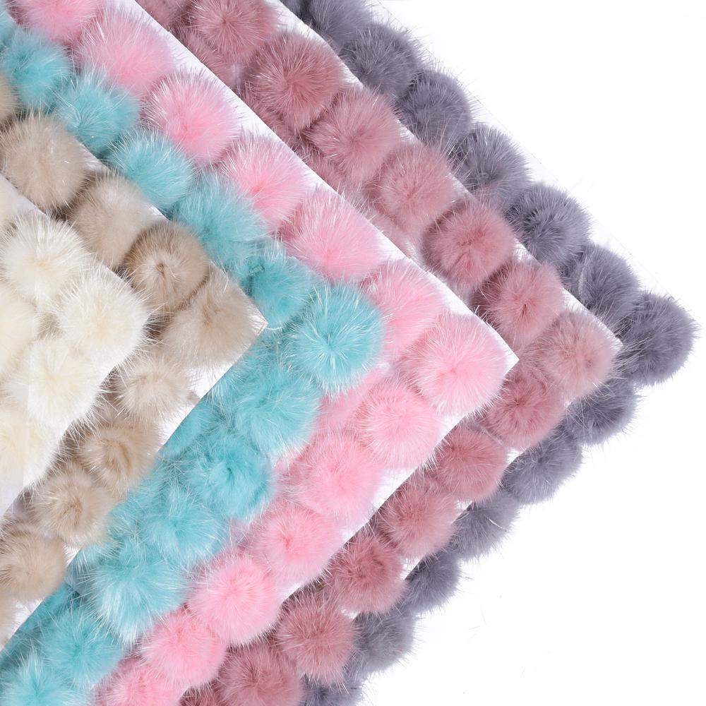10pcs 3cm Faux Mink Fur Pompom Colorful Fur Pom Poms Balls For DIY Handmade Clothing Sewing Headwear Earrings Decor Accessories