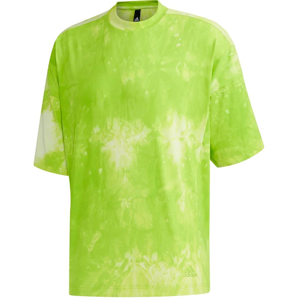 

Adidas M Tec Pullover Round Neck Short Sleeve T-Shirt Men Tops Yellow FM5390 L