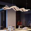 Wave Ribbon Minimalist Chandelier - Luxury Designer Light for Modern Hotel Bars and Restaurants