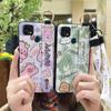 Lanyard Anti-knock Phone Case For ZTE Blade 20 Wristband Kickstand Shockproof Wrist Strap Cute Cartoon Protective Ring