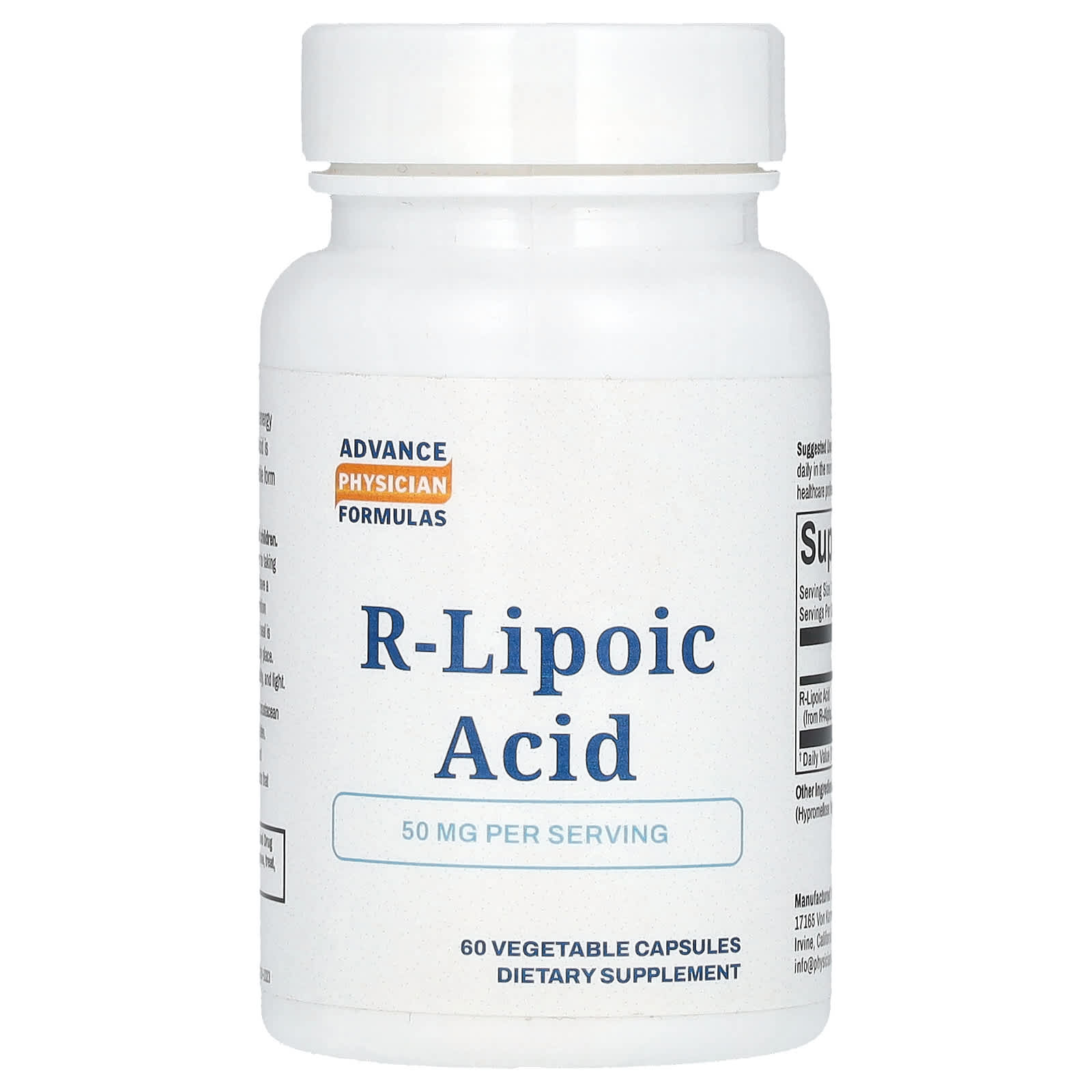 

R-Lipoic Acid, 50 Mg, 60 Capsules