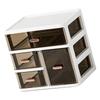 Connectable Plastic Shelf Set With Multiple Sections For Neat Home Or Office Use