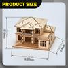 Madera 3D, Construcción Hecha a Mano, Escena Arquitectónica, Regalo de Cumpleaños, Decoración de Escritorio