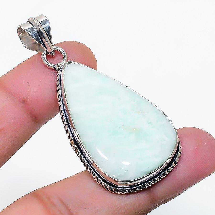 Natural Hememorphite Gemstone Handmade 925 Sterling Silver Pendant 2.05  AP-14761