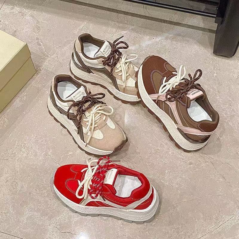 In autumn, the new platform-soled waffle Forrest Gump shoes niche casual and light sports shoes increase the height of CM