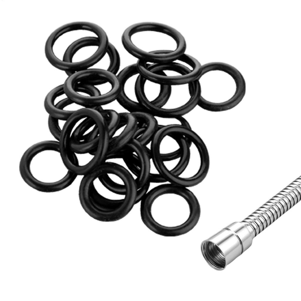 50PCS 16MM O-Ring Set Garden Watering Irrigation Part Gasket Washer Flat Ring Gasket Washer Rubber Ring Faucet Pipe Tube Seal