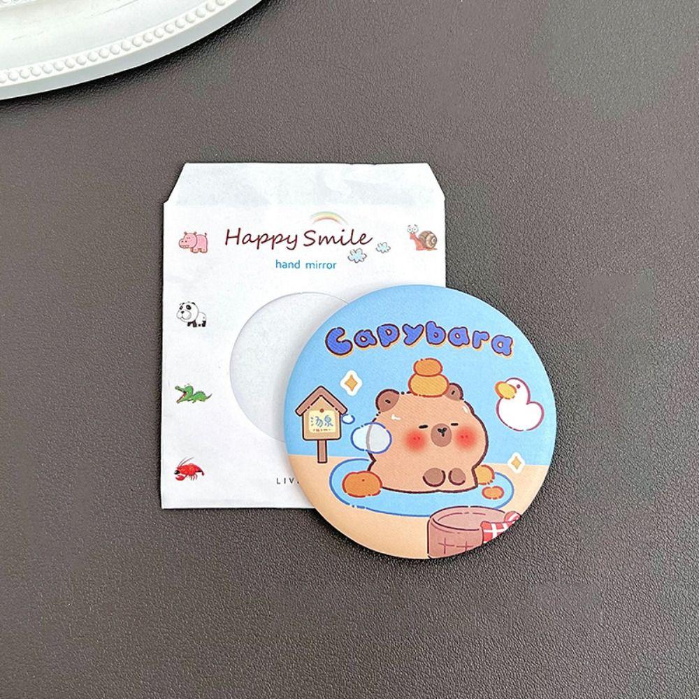 Cute Cartoon Single-sided Mirror Tinplate Cosmetic Mirror Durable Tinkering Mirror  Small Gift
