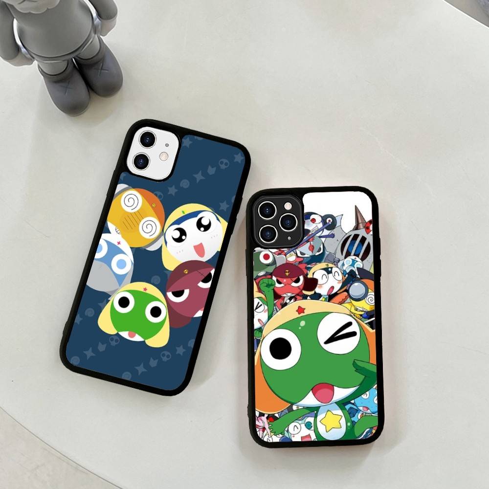 Keroro Frog Cool Gunsou Sergeant PC+TPU Phone Case For IPhone 17 16 15 14 PRO MAX 11 12 13 PLUS MINI Cover