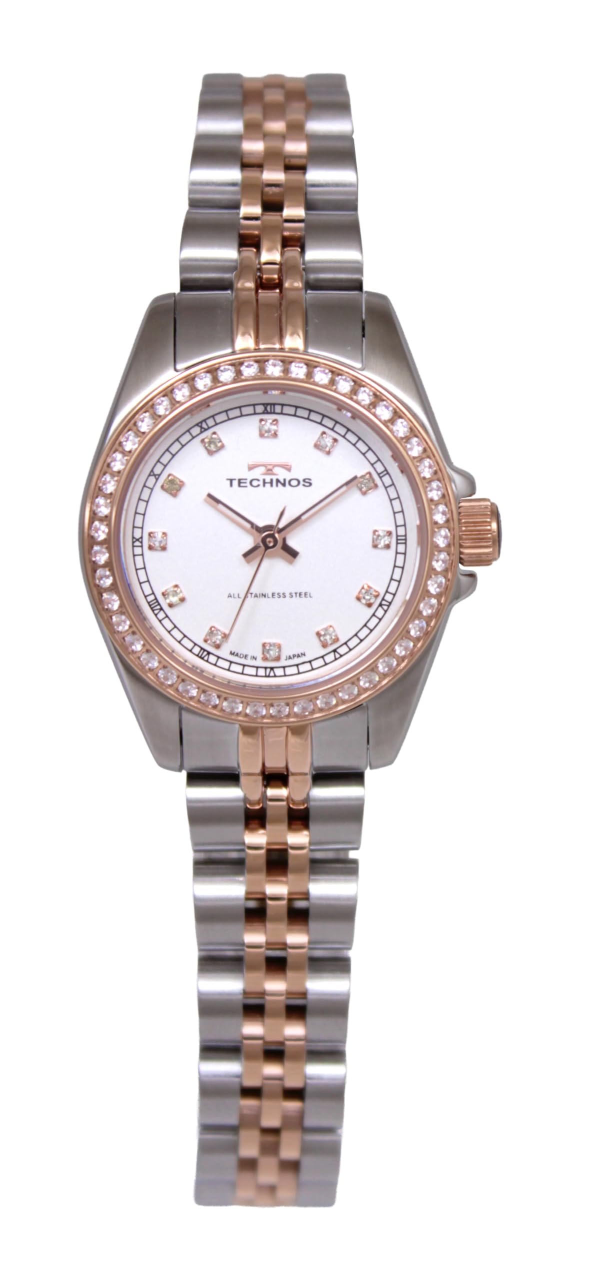 TECHNOS Pave Made in T9936TP Watch, Japan,