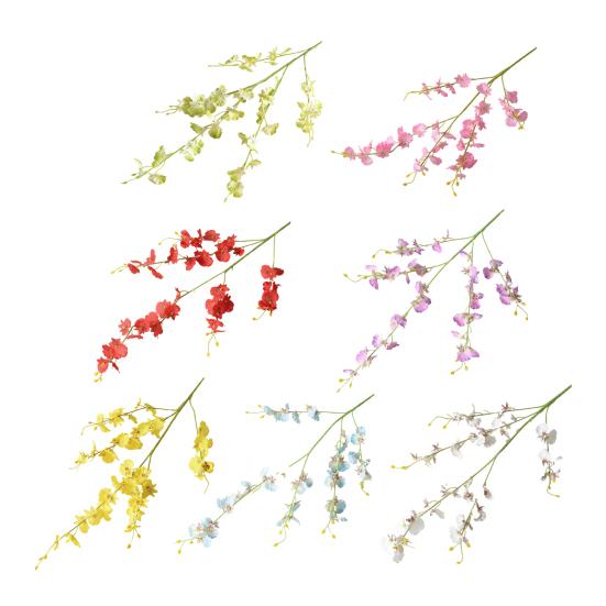 39" Artificial Phalaenopsis Flowers 5 Stems Faux Orchids Plants for Vase Bridal Shower Home Party Wedding Decoration