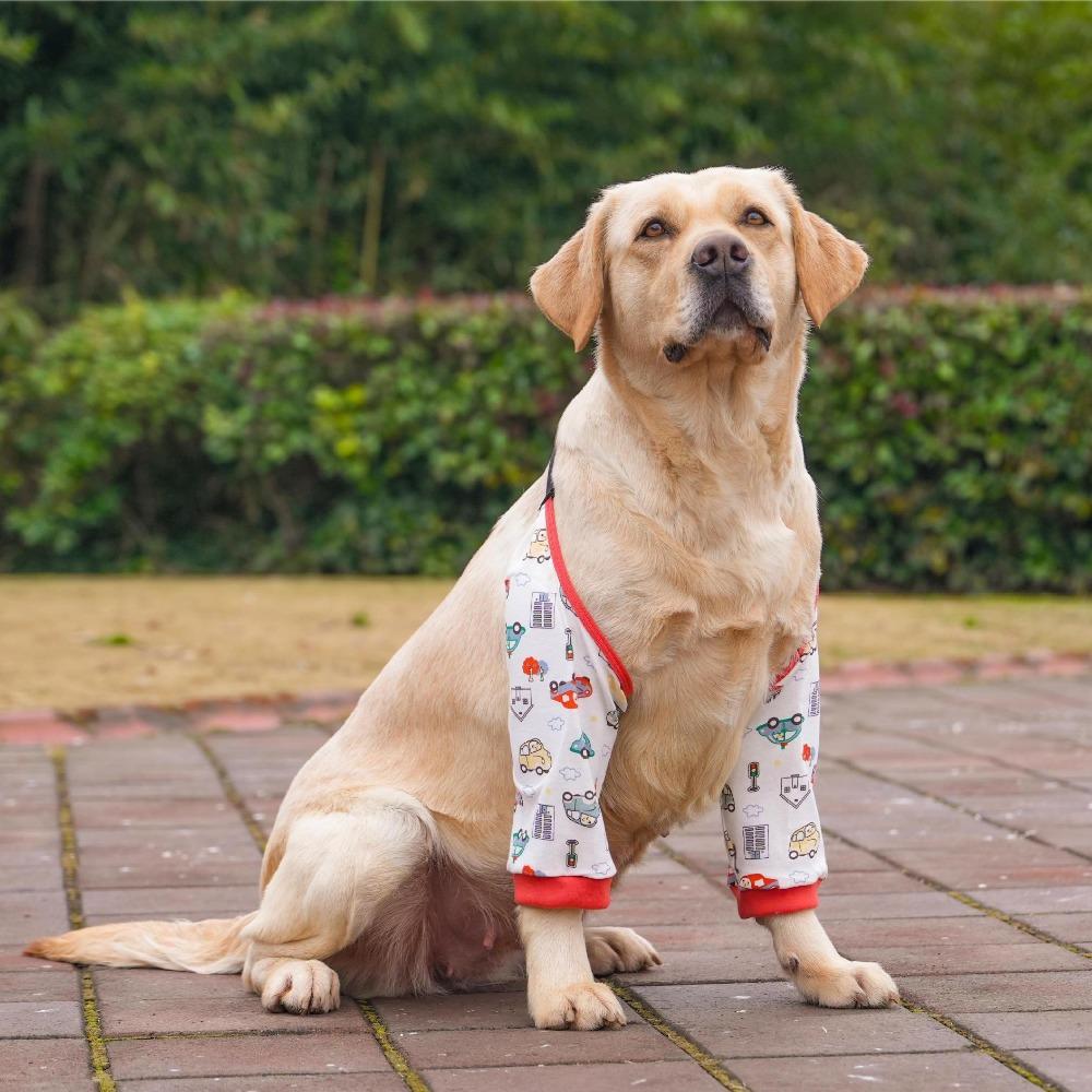 Practical Cartoon Pattern Dog Elbow Sleeves Soft Brace Dog Elbow Protector Shoulder Support Cotton Pet Knee Pads for Elbow Brace