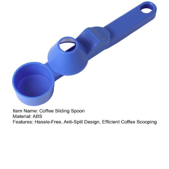 Coffee Spoon Funnel for Reusable K Type Cup Pods 2 Tablespoon Capacity Neat Tea Bag Filler Spoon Coffee Measuring Spoon for Ground Coffee Protein