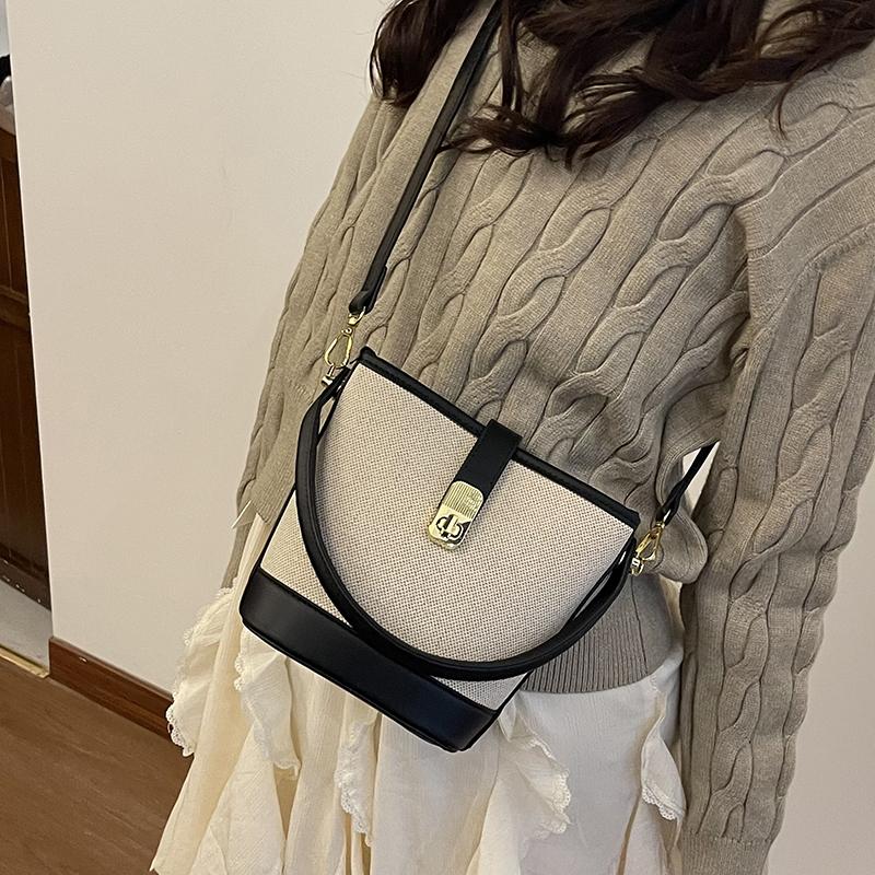 Fashionable Casual Women's Shoulder Bag, Retro Bucket Bag, Fashionable Crossbody Bag, Casual Handbag