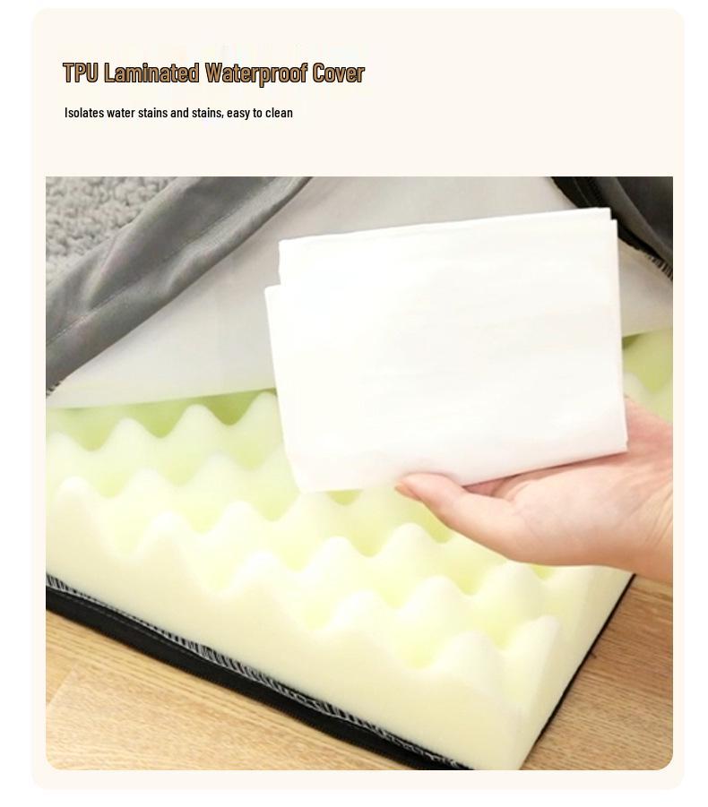 Four Seasons Removable & Washable Non-Slip Dog & Cat Bed - Bite-Resistant, Scratch-Resistant, Velvet Pad