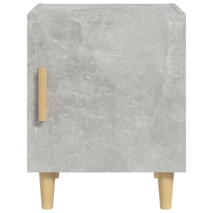 VidaXL Bedside Table Concrete Grey Engineered Wood 812050