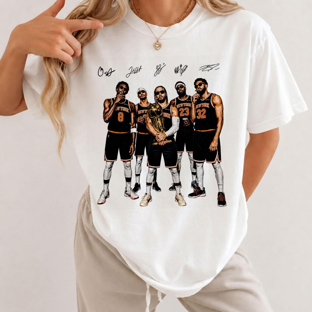 2026 New York Starting Lineup Graphics T-shirt Men Women Summer Cotton Clothing Vintage Breathable Round Sleeved Tee Streetwear
