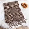 British Christmas Color, Scarf Women'S Winter Plaid Model, Imitation With Cashmere To Keep Students Warm In Autumn And Winter