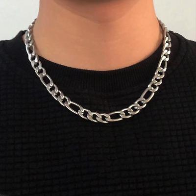 Three To One Necklace, Thick Chain Necklace, Collarbone Chain, Neck Chain, Flat Men's Necklace, Versatile Accessory