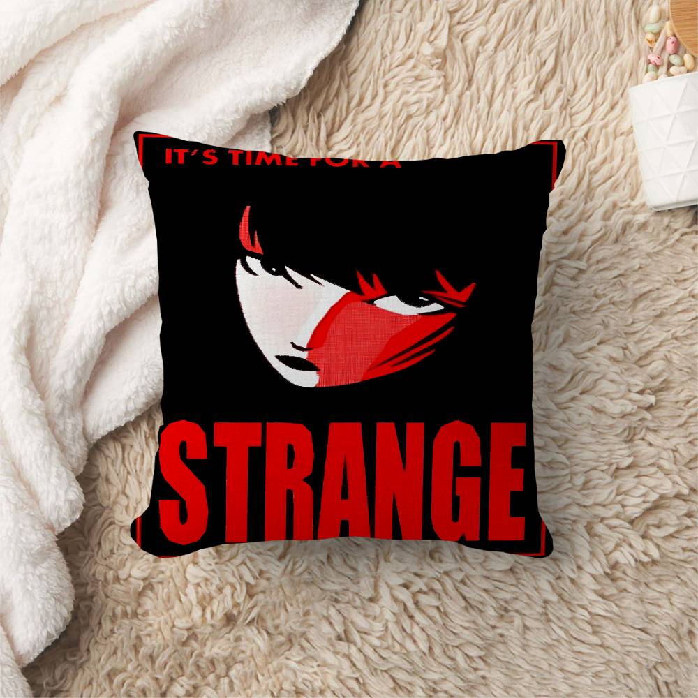 Comics Eemily The Sstrange Pillow Cover Design cushion Cover decor Holiday Decorati