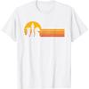 WiThwe Vintage Chess Player Retro Sunset Design Chess Pieces T-Shirt