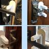 1PC Security Door Opening Protection Lock Handle Security Lock Anti-theft, Simple and Easy To Install, Leaving No Trace