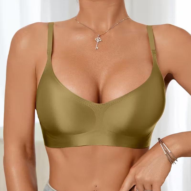 European Size Lifting Wire-free Seamless Sports Bra with Side Support