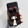 Phone Case For Itel S15/S15 Pro Candy Color Jelly Soft Shockproof Black Cover Trendy Style Painted Pattern Casing