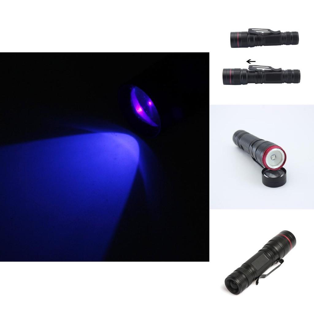 Compact Extendable Focus Adjustable Led Uv Light For Makeup Baby Gear Fluorescent Check Mini Uv Flashlight
