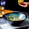 Bol à nouilles Ramen changement de four japonais, vaisselle de cuisine sous émaillée, bol à soupe à salade, grand bol à riz, service de table