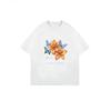 Oversized T Shirt Black Floral And Butterfly Print With Majestic Mountain Landscapes Text Casual Everyday Wear