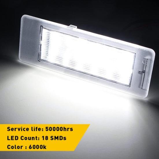 Full LED License Plate Lamp Lights For Cadillac CTS Chevy XTS Corvette Buick GMC