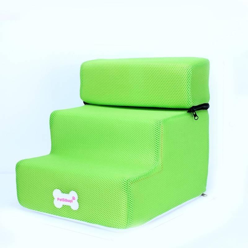 Luxurious Leather Dog Stairs For Small Dogs Perfect For Climbing Onto Sofas And Beds