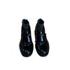 British high-heeled loafers for women French elegant bow thick-heeled single shoes British black small leather shoes for women