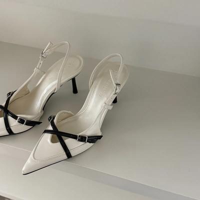 2025 Nuovi Jeans da Donna Sandali con Tacco Tacco Alto a Punta Scarpe da Signora da Ufficio Bellissime Donne tacchi alti Scarpe sandalias mujer